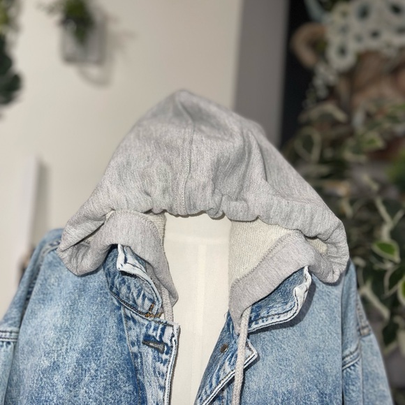 Free people (we are the free) denim  Hooded Jacket - Picture 4 of 9